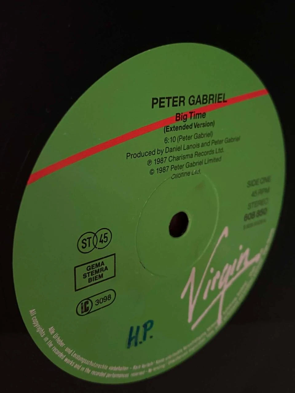 🎶 Peter Gabriel – Big Time - Europa 1987 – photo 2